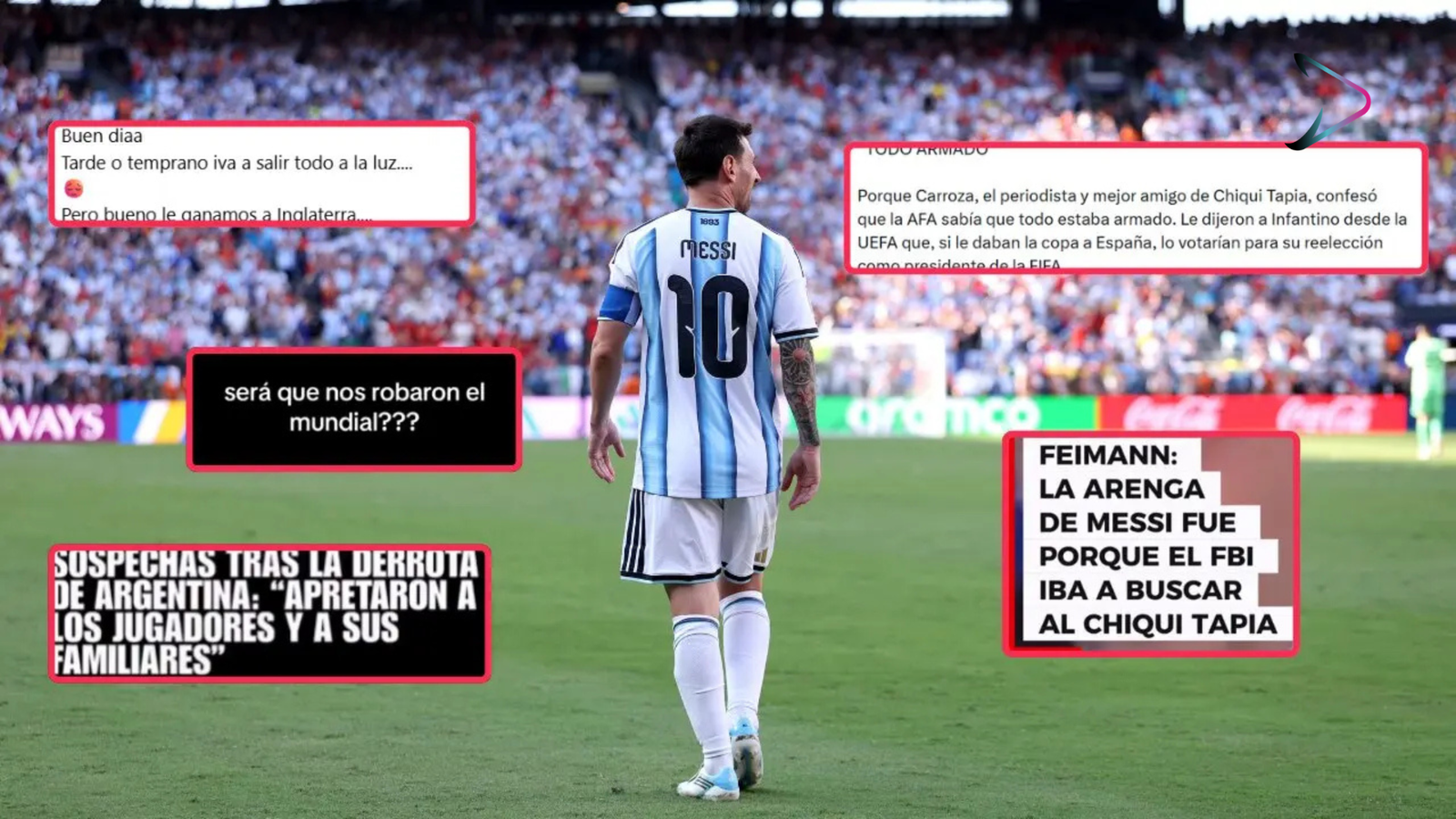 Las teorías conspirativas tras la derrota de Argentina ante España